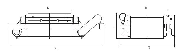 油冷自卸式电磁除铁器结构图